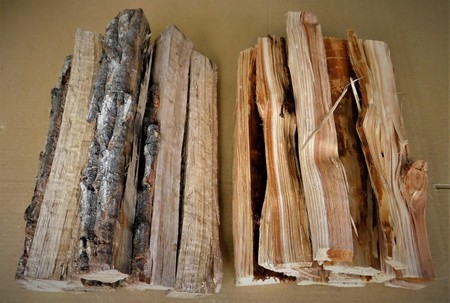 大分の薪 椚(クヌギ)と杉(スギ)のミックス 直径 2-10cm長さ約30cm 5kg